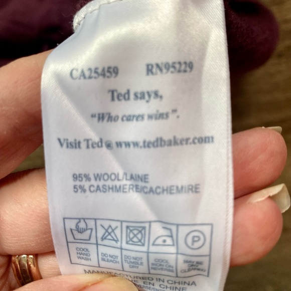 Ted Baker London 4 cashmere wool sweater small medium Luxe cashmere jumper - Picture 3 of 3